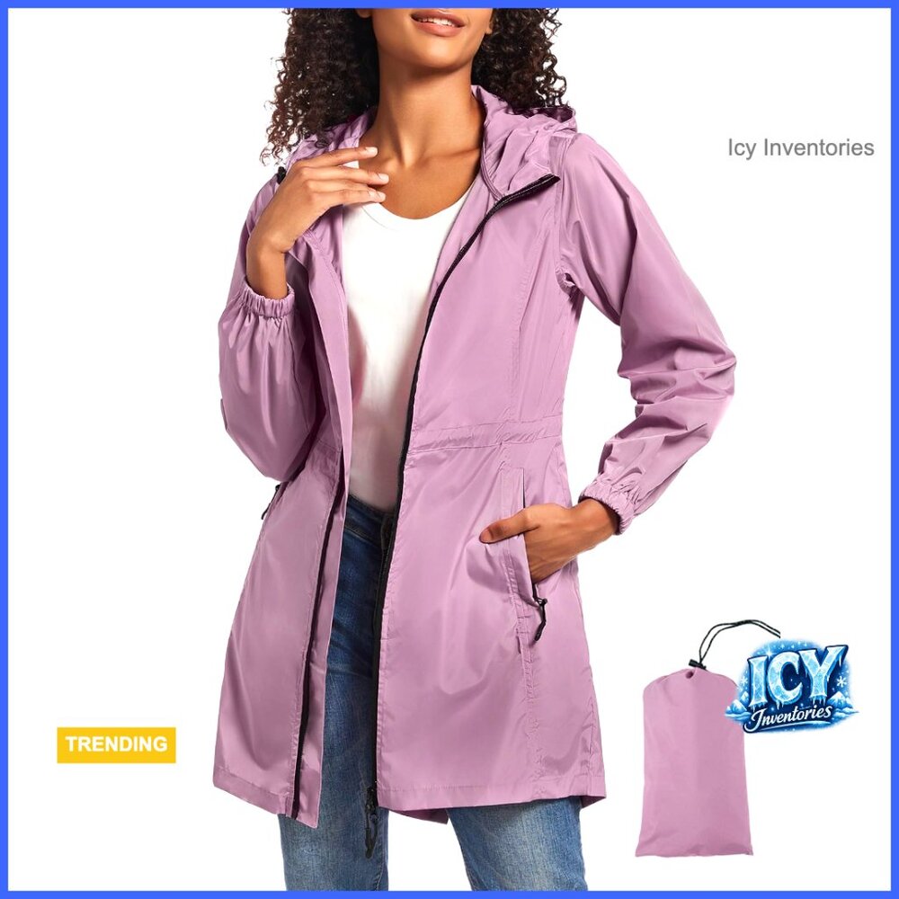 Long Packable Raincoat Waterproof Lightweight Out… - image 1